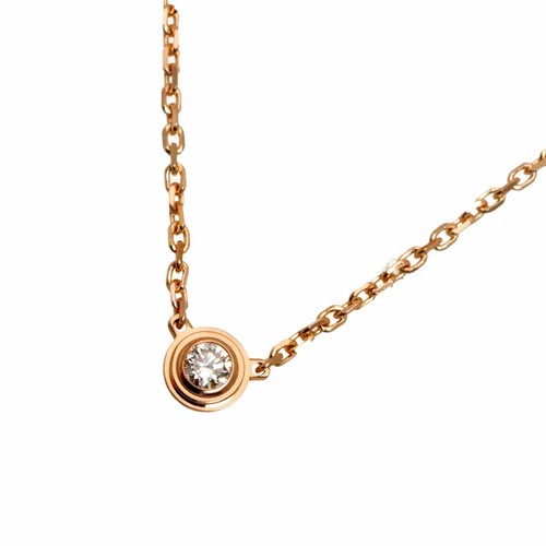 Cartier d Amour Diamond Necklace XS 18K Pink Gold 750 90324428