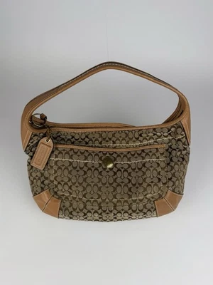 Handbag Coach Ergo Hobo Signature Monogram Canvas & Leather Beige/Brown - Photo 1/4