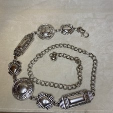 Chico  s southwestern metal chain belt 42  