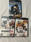 New ListingPS2 Football Game Lot NFL Street Madden NFL 10 NCAA Football 10 Complete CIB