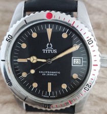 Orologio TITUS Calypsomatic DIVERS ref 8940 AUTOMATICO acciaio inox UOMO 38mm anni 70