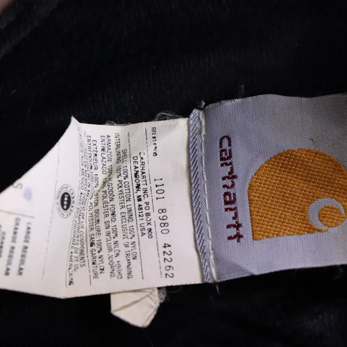 Vintage CARHARTT J14 MOS 'Santa Fe' Green Khaki Canvas Work Jacket (L) - Picture 3 of 4