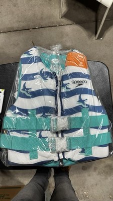 Speedo Youth Life Jacket Vest - Blue/White Junior 50-90 Pounds NEW