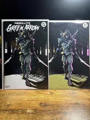 ABSOLUTE GREEN ARROW #1 DEXTER SOY COVER SET TRADE & VIRGIN NM IN HAND!