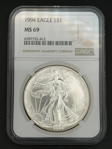 1994 American Silver Eagle NGC MS69 1oz Silver $1 Coin