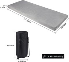 REDCAMP Foldable Memory Foam Camping Mattress, Portable Roll Up Mattress Single 