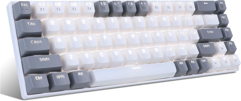 MageGee Portable 60% Gaming Mechanical Keyboard, Minimalist MK-Box White Backli