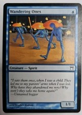 MTG Magic The Gathering Card Wandering Ones Creature Spirit Blue Champions Of Ka