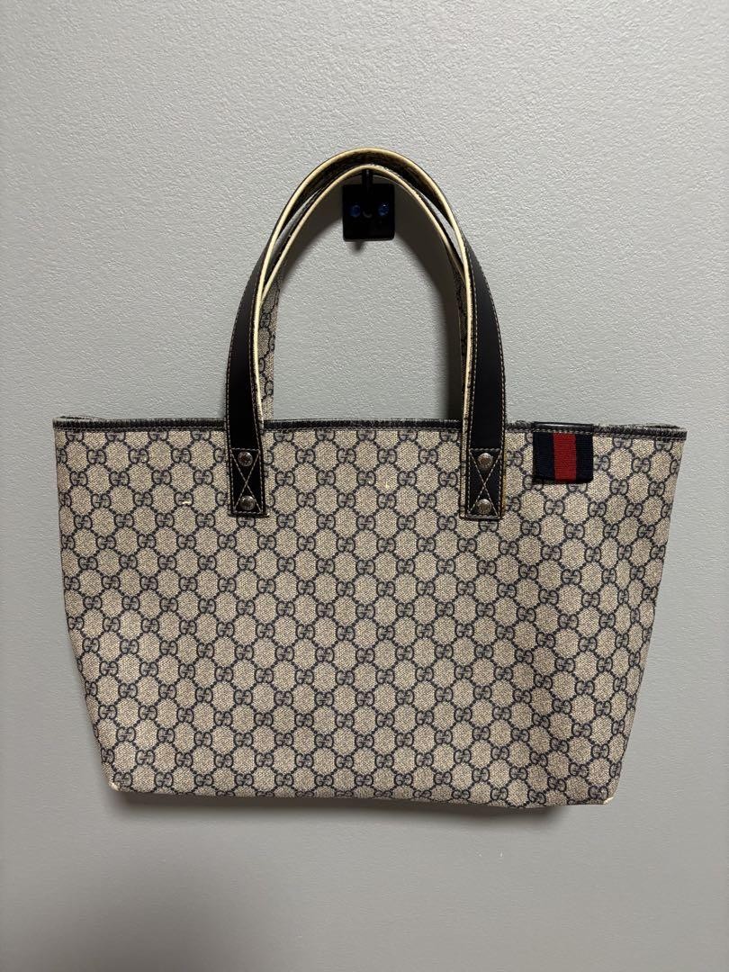 Gucci GG Supreme Sherry Line Tote Bag From Japan