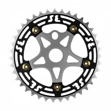SE Bikes 39T Aluminum One-Piece Chainring & Spider for BMX, CNC Machined,