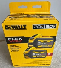 2 Pack - DEWALT 20V/60V Li-Ion FLEXVOLT 9.0Ah Batteries 2-Pack DCB609-BRAND NEW