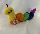 Ty Beanie Baby Inch the Worm Inchworm Plush Beanbag Vintage 1995