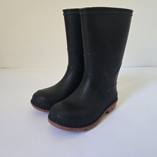 Black Rubber Rain Boots Toddler 7-8 Unisex Puddle Jump Black