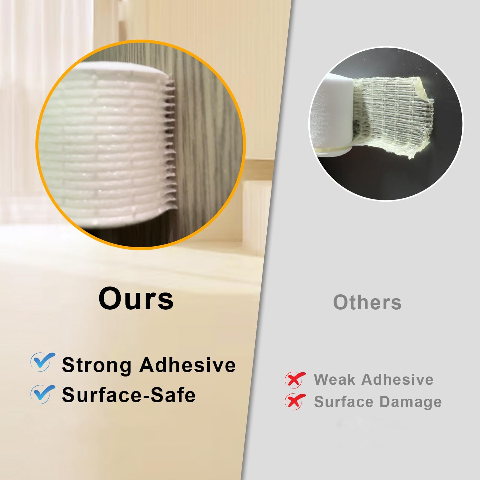 Trisiki Strong Adhesive Weather Stripping, High Density Weatherproof Door Seal