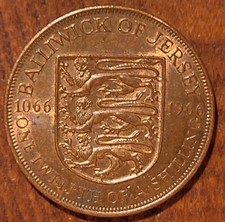 1966 Bailiwick Of Jersey  1/12 Shilling  Coin   N194