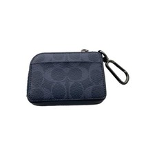 Coach Key Case Blue Allover Pattern Ladies CB927