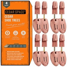 Wooden Shoe Stretcher Tree, 6.5-14 Sizes Cedar Wood Shoe Trees,2/4PC Shoe Str...
