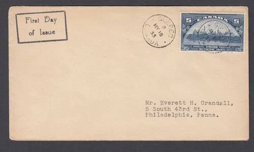 CANADA 202 FDC FIRST DAY COVER VERY FINE