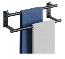 Towel Rail,Bathroom Towel Rail Wall Mounted, Double Towel Rack for Bathroom 60cm