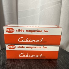 Manon Projector Slide Magazines For Cabimat Lot of 2 Vintage With Boxes