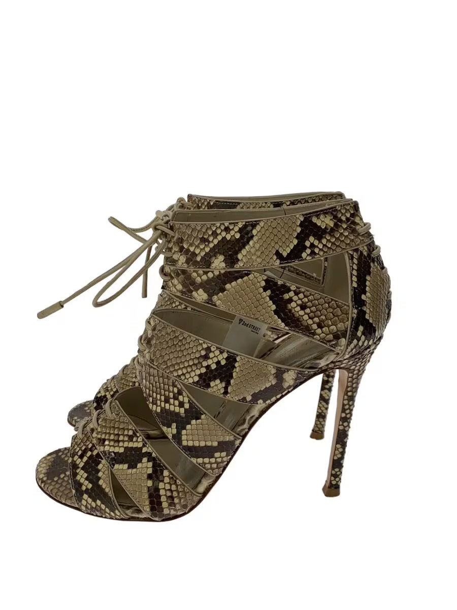 Gianvito Rossi Python Pattern Sandals 38 6933 804… - image 1