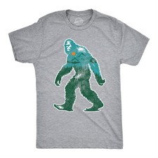 Mens Funny T Shirts Nature Bigfoot Sarcastic Sasquatch Graphic Novelty Tee For