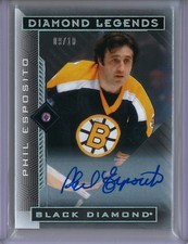 2021-22 Black Diamond BDL-PE Phil Esposito Purple Diamond Legends #/10 Auto