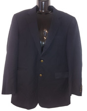 Men s Navy Pure New Wool Blazer Size 38 BG 9