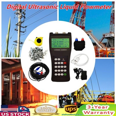 Digital Ultrasonic Liquid Flowmeter TDS-100H Handheld Flow Meter DN50-700 M2