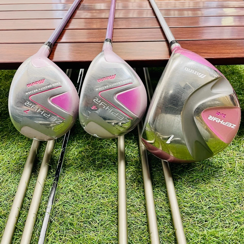 Women Mizuno Zephyr Set 1w 4w 7w HI-BRID Iron 579PS 9Culbs RH Golf Ladis - Image 3 of 4