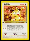 Meowth - 1st Edition 62/82 Common Pokemon Team Rocket NM