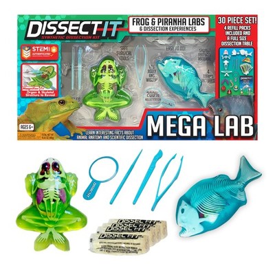 Dissect It Kit for Kids - Synthetic Frog  Piranha STEM Science Toys Ages 6+
