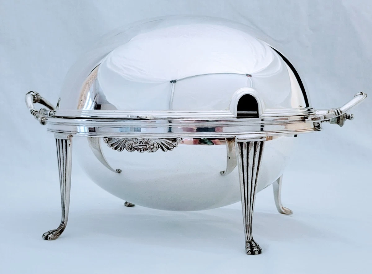 【Walker & Hall】 ペイズリーパターンのジャグ 【シルバープレート】 Walker & Hall Antique US Silver-Plated Platters & Trays for sale