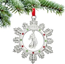 Horse Ornament, Christmas Snowflake Ornaments 2025, Gifts for Women,...