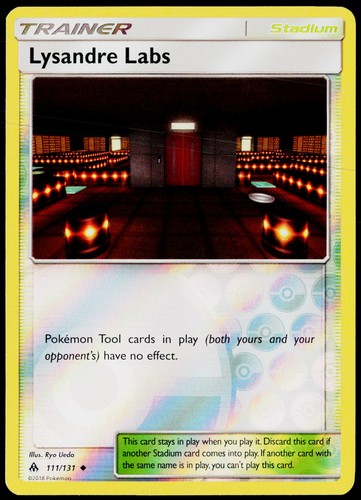 Lysandre Labs 111/131 Uncommon Forbidden Light Pokemon Reverse Holo Near Mint