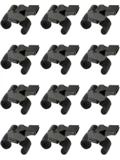 Fox 40 Pearl Official 2-Chamber Pealess Whistle w/ Fingergrip, Black (12-Pack)