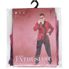 NIP Adult Red and Black Bunny Enthusiast Costume Size Medium