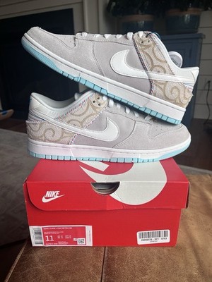 Nike Dunk Low Barbershop Grey Men's Size 11