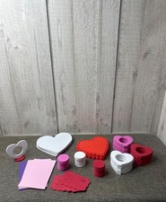 Valentines Day Lot Foam Project Craft Kit Heart Shapes Photo Frames Classroom