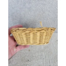 Small Woven Rattan Basket Miniature Decor Storage Container