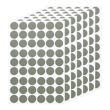 7 PCS Self-Adhesive Screw Hole Stickers, 0.83" Grey Green Screw Hole Cover