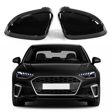Schwarz Spiegelkappen Außenspiegel Gehäuse für Audi A4 B9 8W Avant 15+ A5 F5 16+