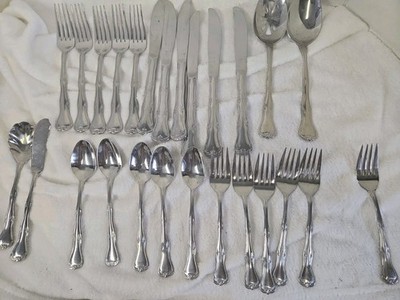 26 Piece Wallace SIMPLICITY Stainless 18/8 Glossy Silverware CHOICE Flatware
