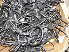 Lot of 50 Male VGA to Male VGA 6FT Cables 15 Pin USED FAST SHIPPING 