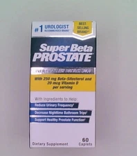 Super Beta Prostate Supplement for Men 60ct 1/26 +