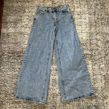 BDG Urban Outfitters Wide A Jean Womens 25 Blue Wash Wide Leg