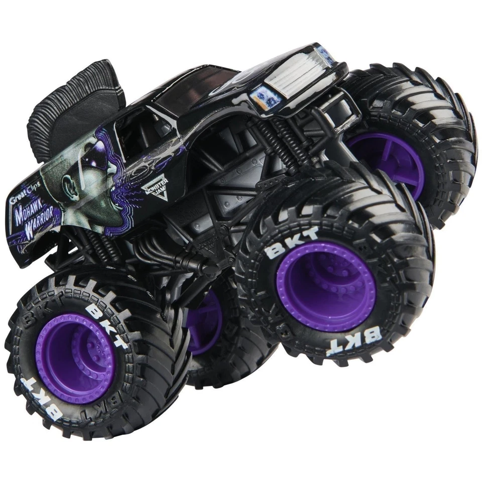 Monster Jam, Official Mohawk Warrior Monster Truck, Die-Cast Vehicle, 1:64... - Image 3 of 4