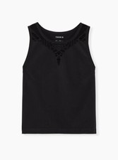 Torrid Seamless Cutout Tank Black 3 3X 22 24 47141