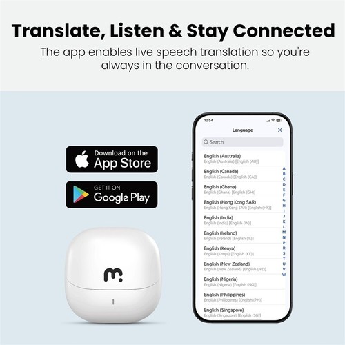 AI Language Translation Earbuds Real-Time Translator 143 Language for iOSAndroid - 第 2/9 張圖片