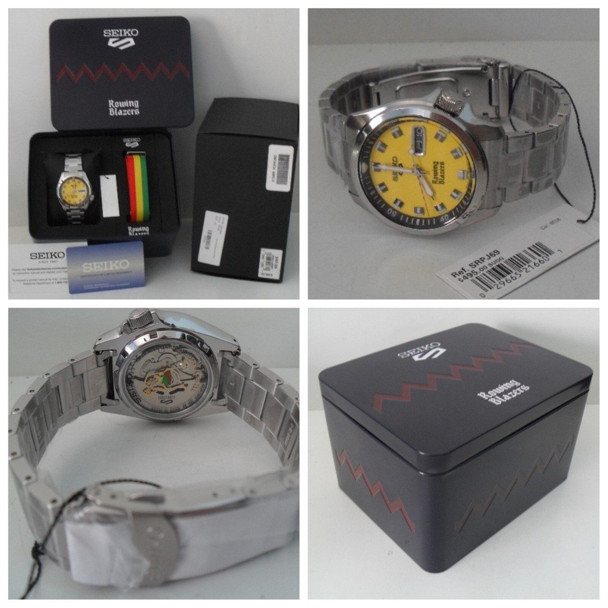 Seiko X Rowing Blazers SEIKO 5 Sports Watch SRPJ69 Yellow